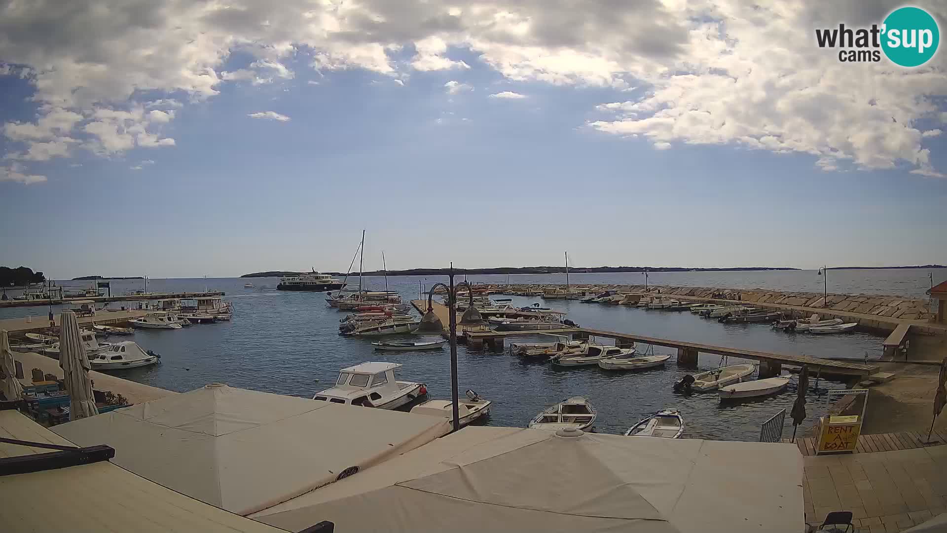 Fažana web kamera riva i gradska marina – Istra
