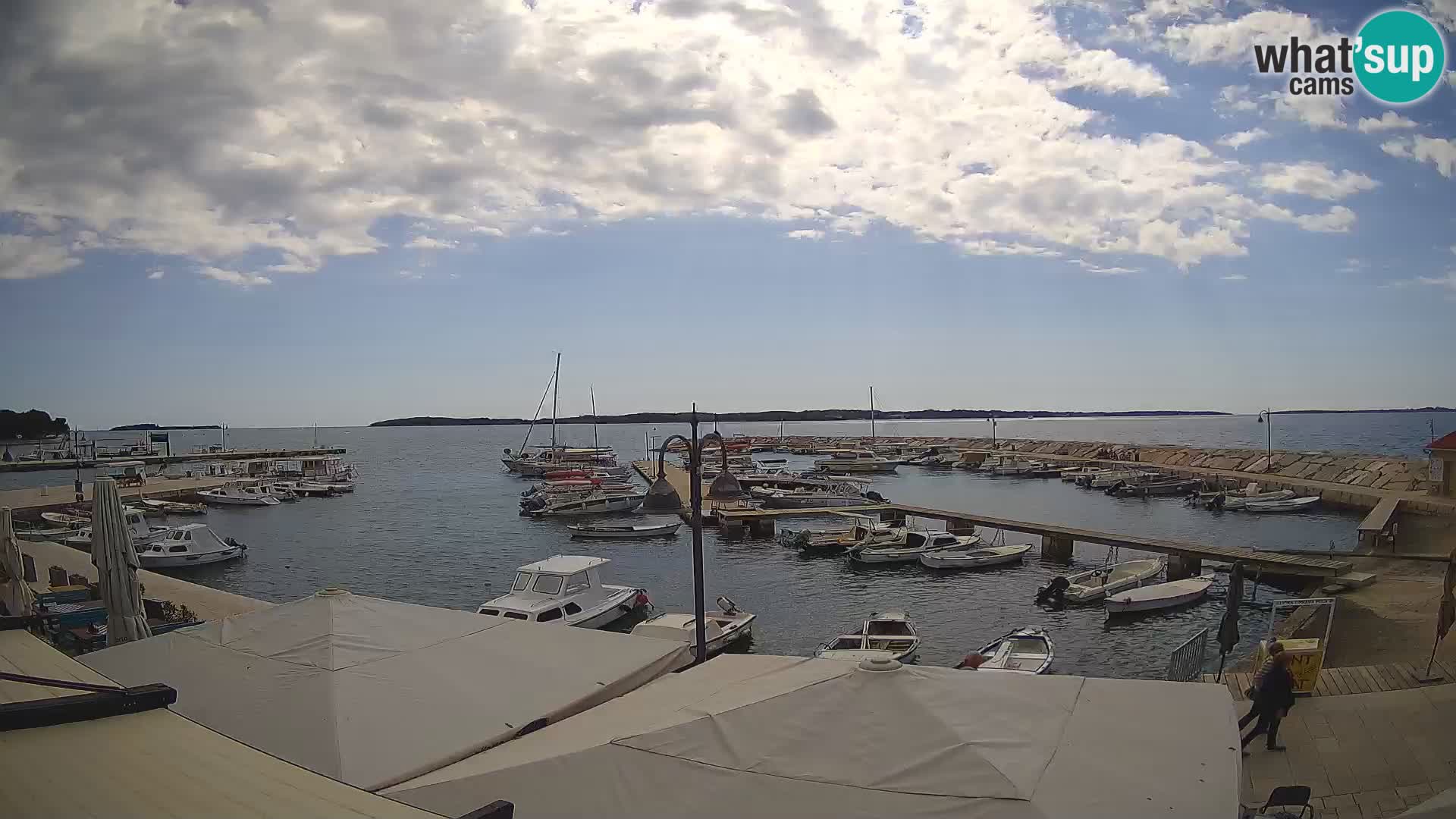 Fažana webcam Riva und Stadthafen – Istrien