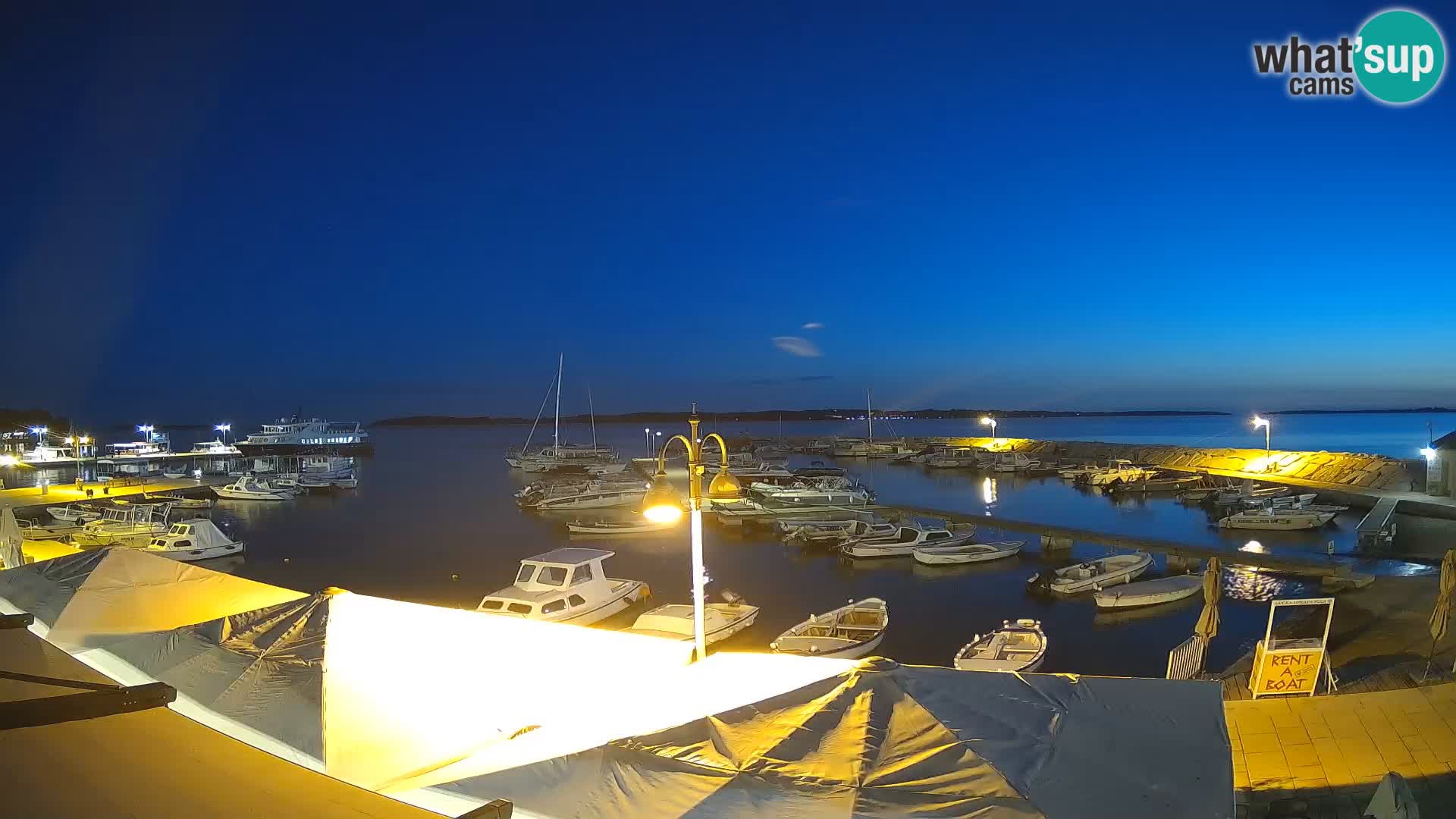 Fažana webcam Riva und Stadthafen – Istrien