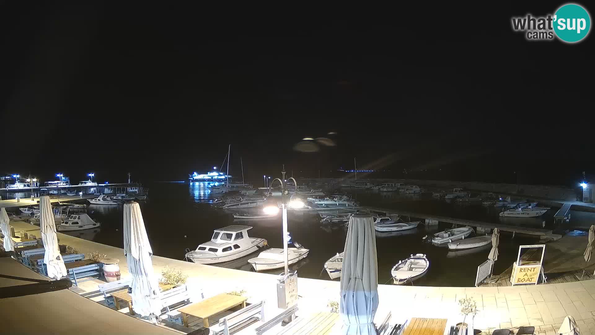 Fažana webcam Riva und Stadthafen – Istrien