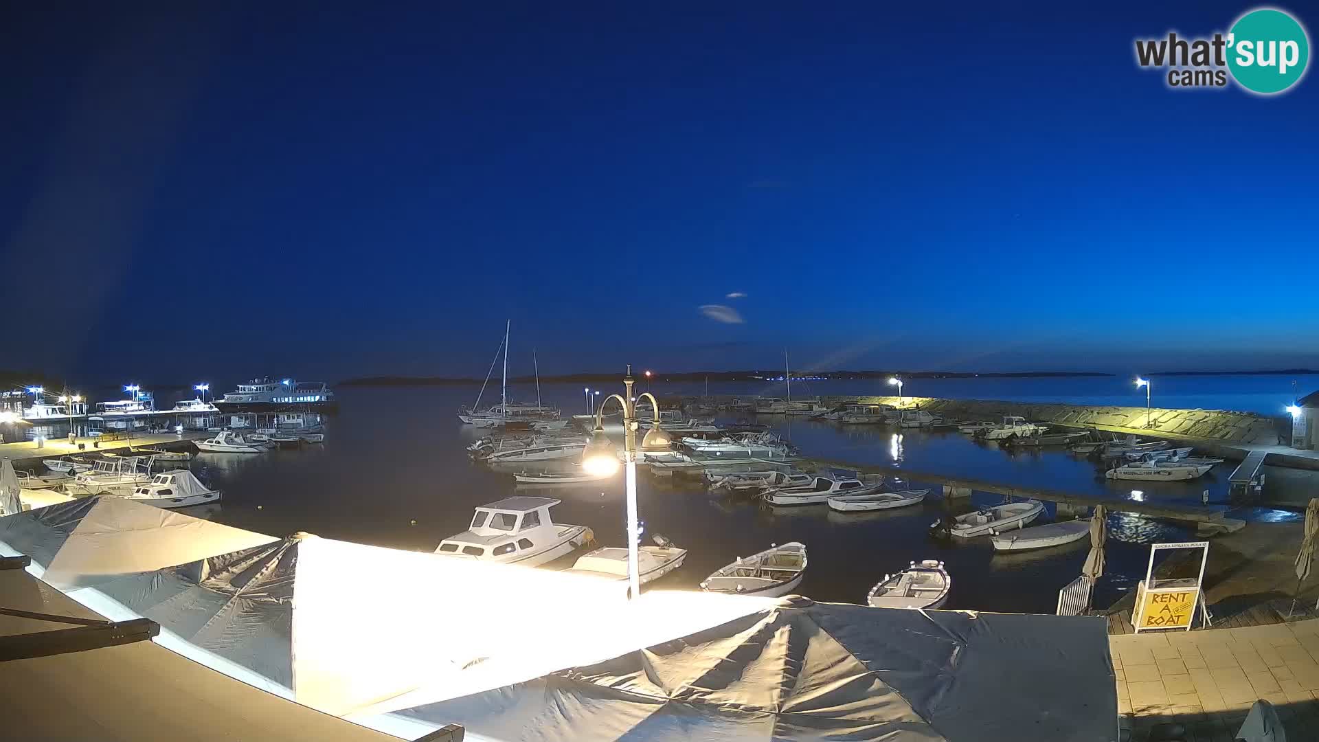 Fažana webcam Riva und Stadthafen – Istrien