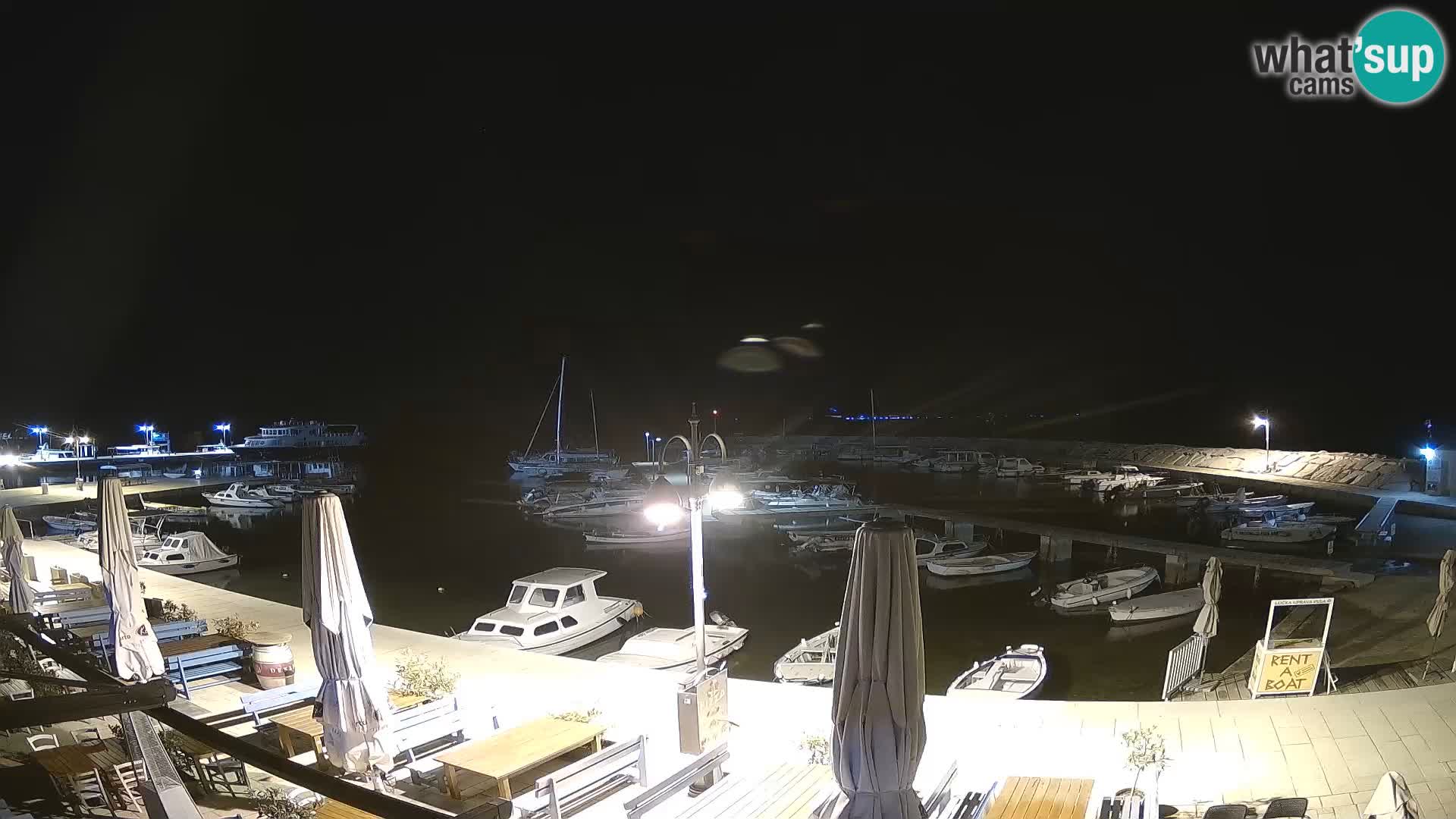 Fažana webcam Riva und Stadthafen – Istrien