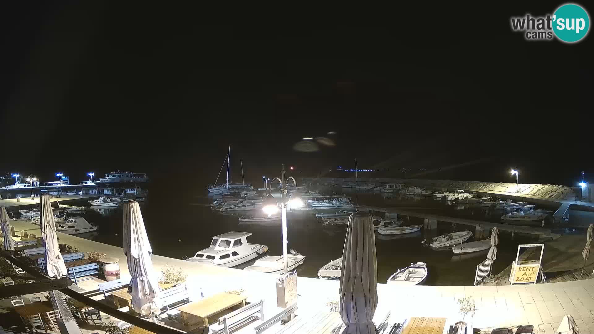 Fažana webcam Riva und Stadthafen – Istrien