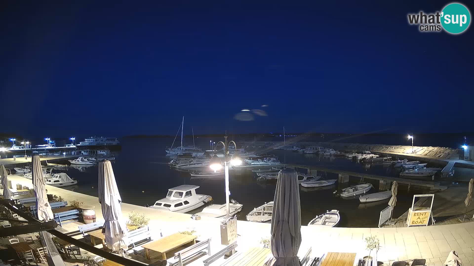 Fažana Camera en vivo riva y marina de la ciudad – Istria