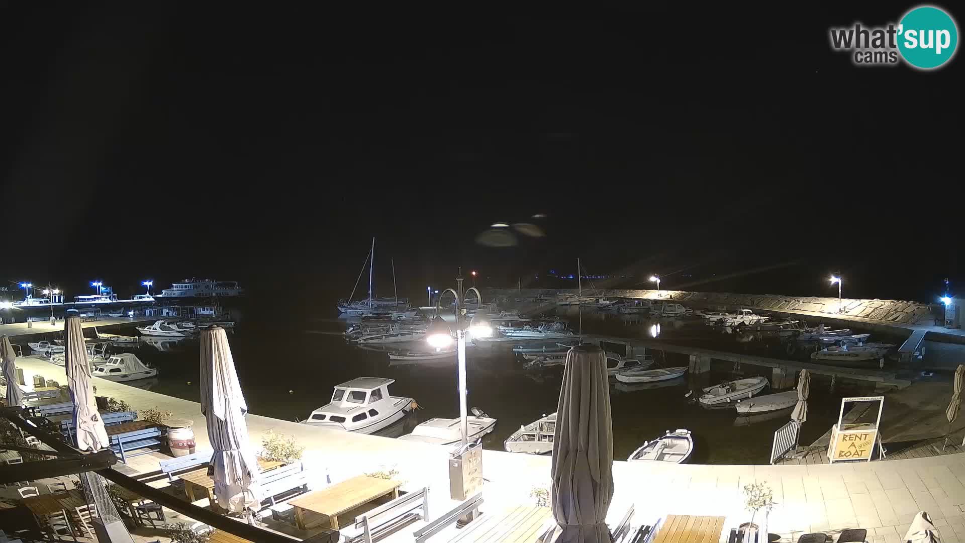 Fažana Camera en vivo riva y marina de la ciudad – Istria