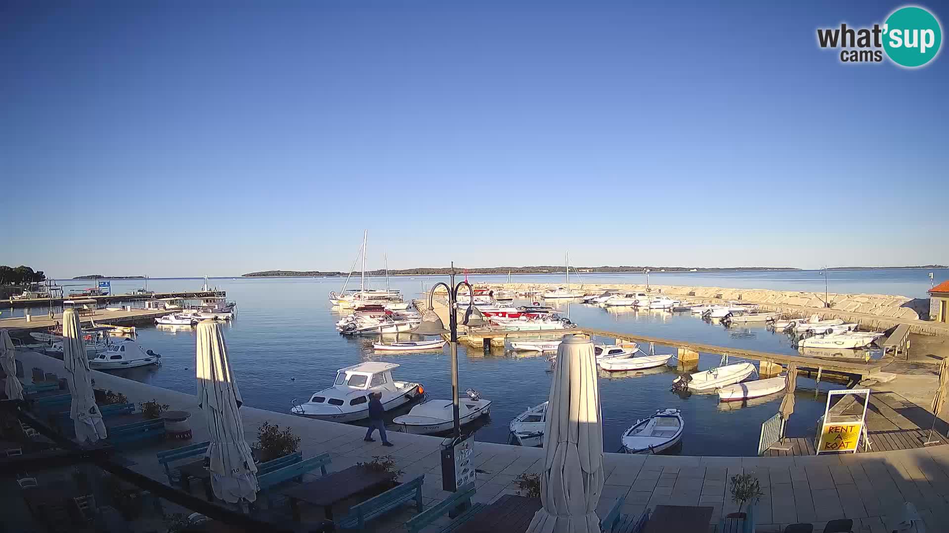 Fažana Livecam riva et marina de la ville – Istrie