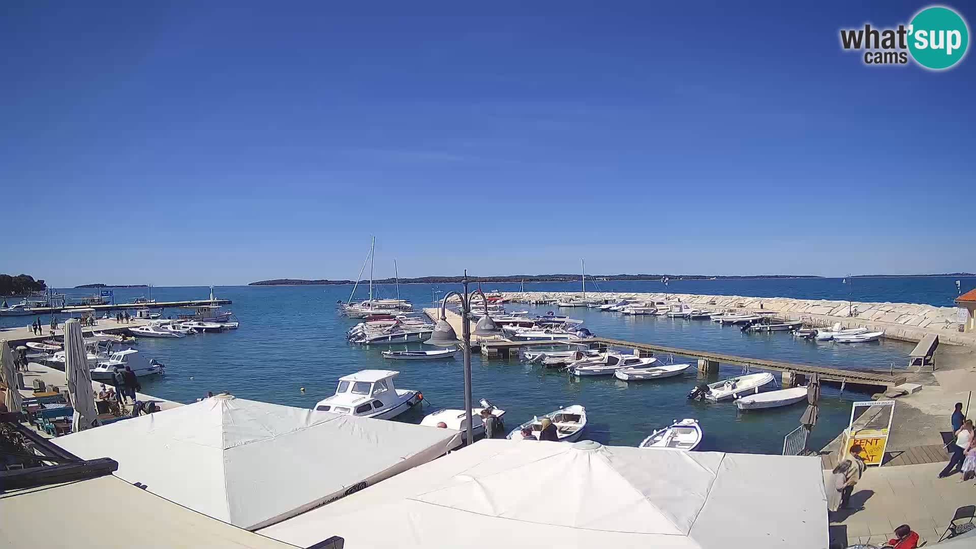 Fažana Livecam riva et marina de la ville – Istrie