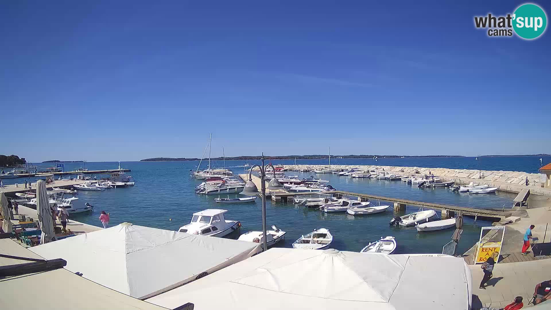 Fažana webcam Riva und Stadthafen – Istrien