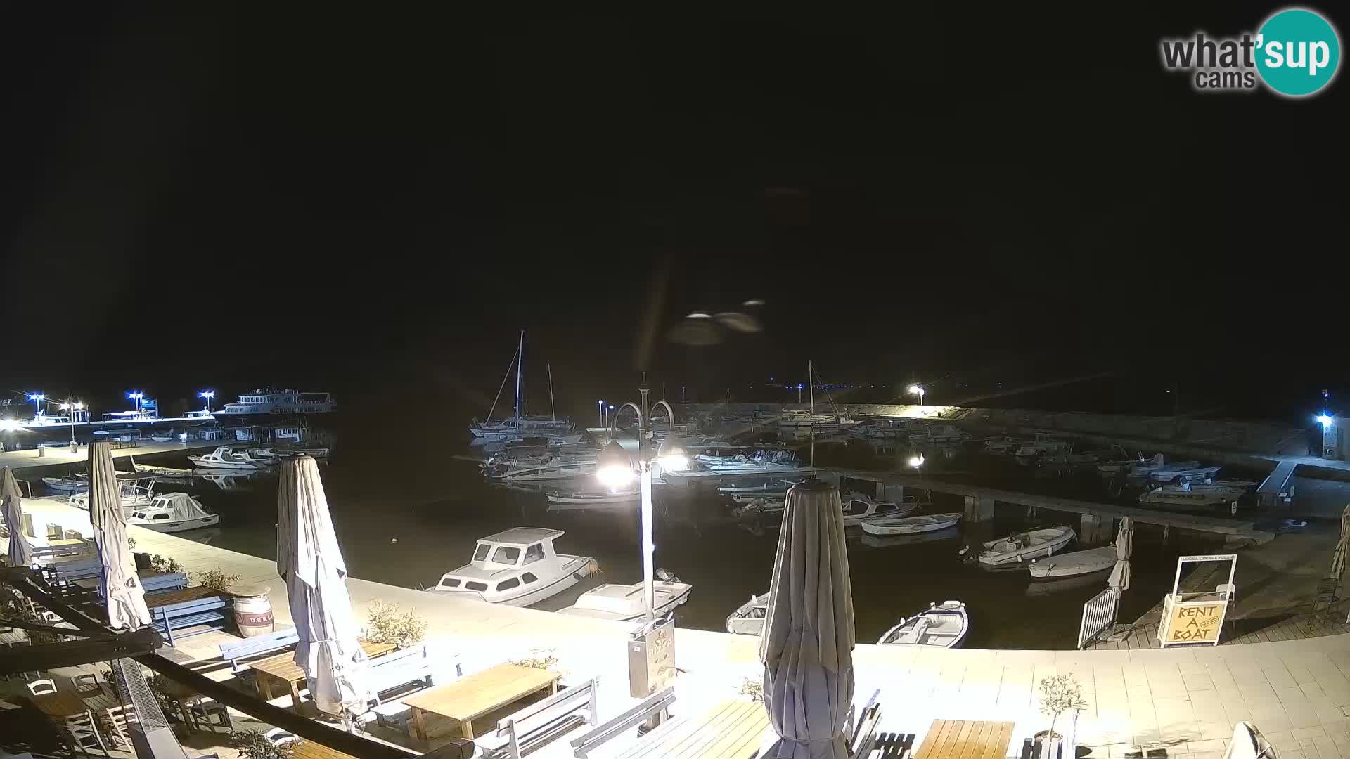 Webcam Fažana riva and city marina – Istria