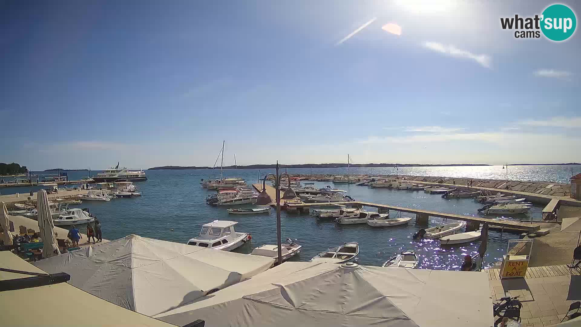 Fažana Livecam riva et marina de la ville – Istrie