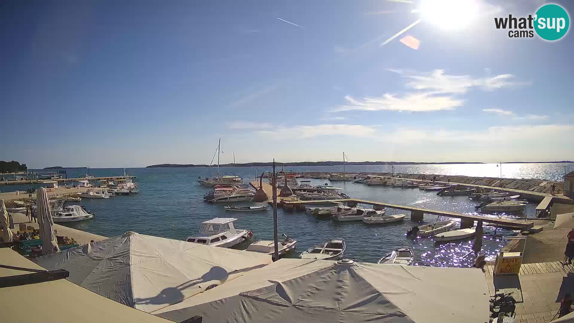 Fažana Livecam riva et marina de la ville – Istrie