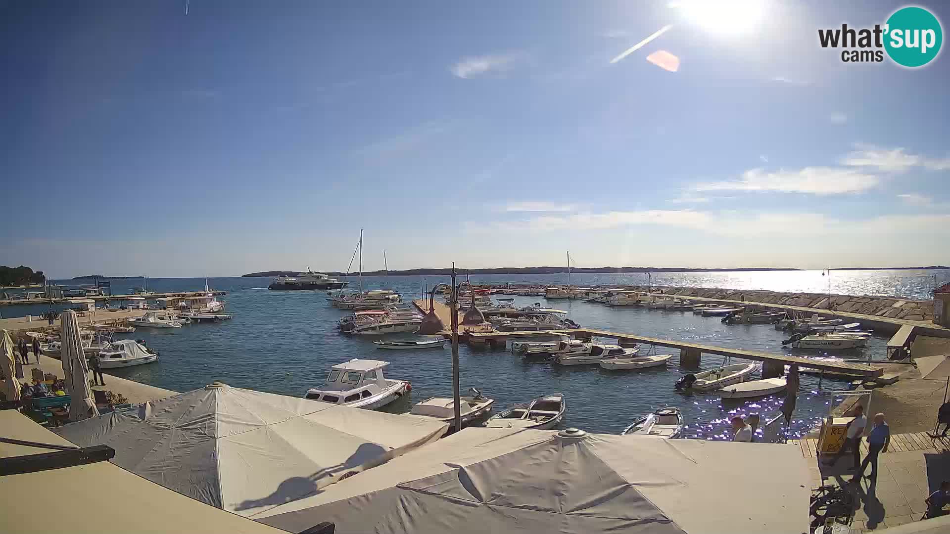Fažana webcam Riva und Stadthafen – Istrien