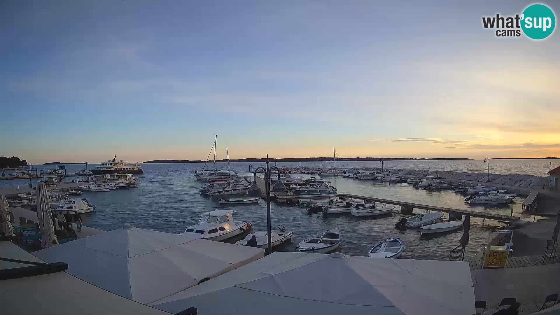 Fažana Livecam riva et marina de la ville – Istrie