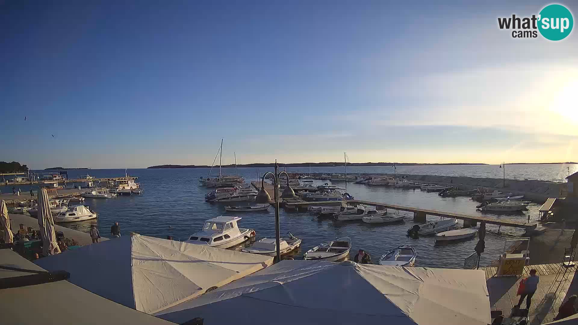 Fažana webcam Riva und Stadthafen – Istrien