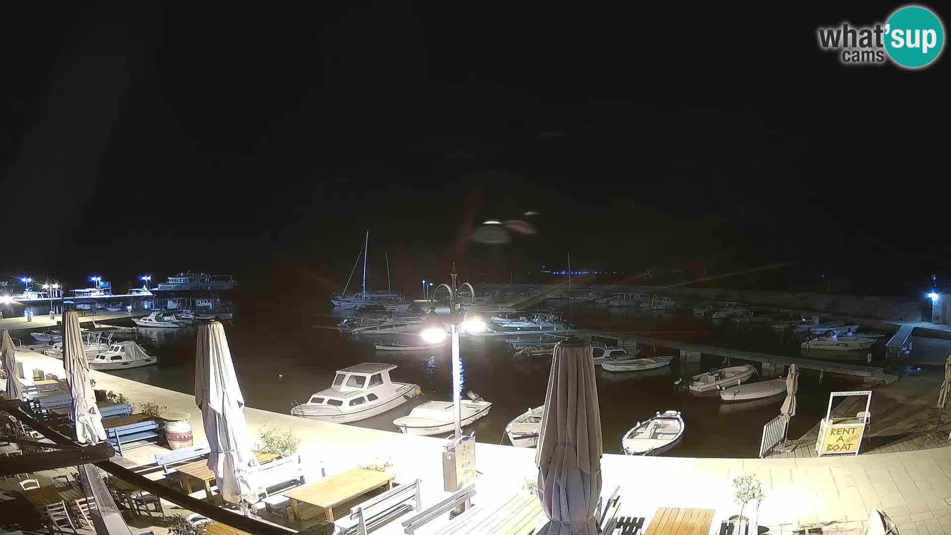 Fažana webcam Riva und Stadthafen – Istrien