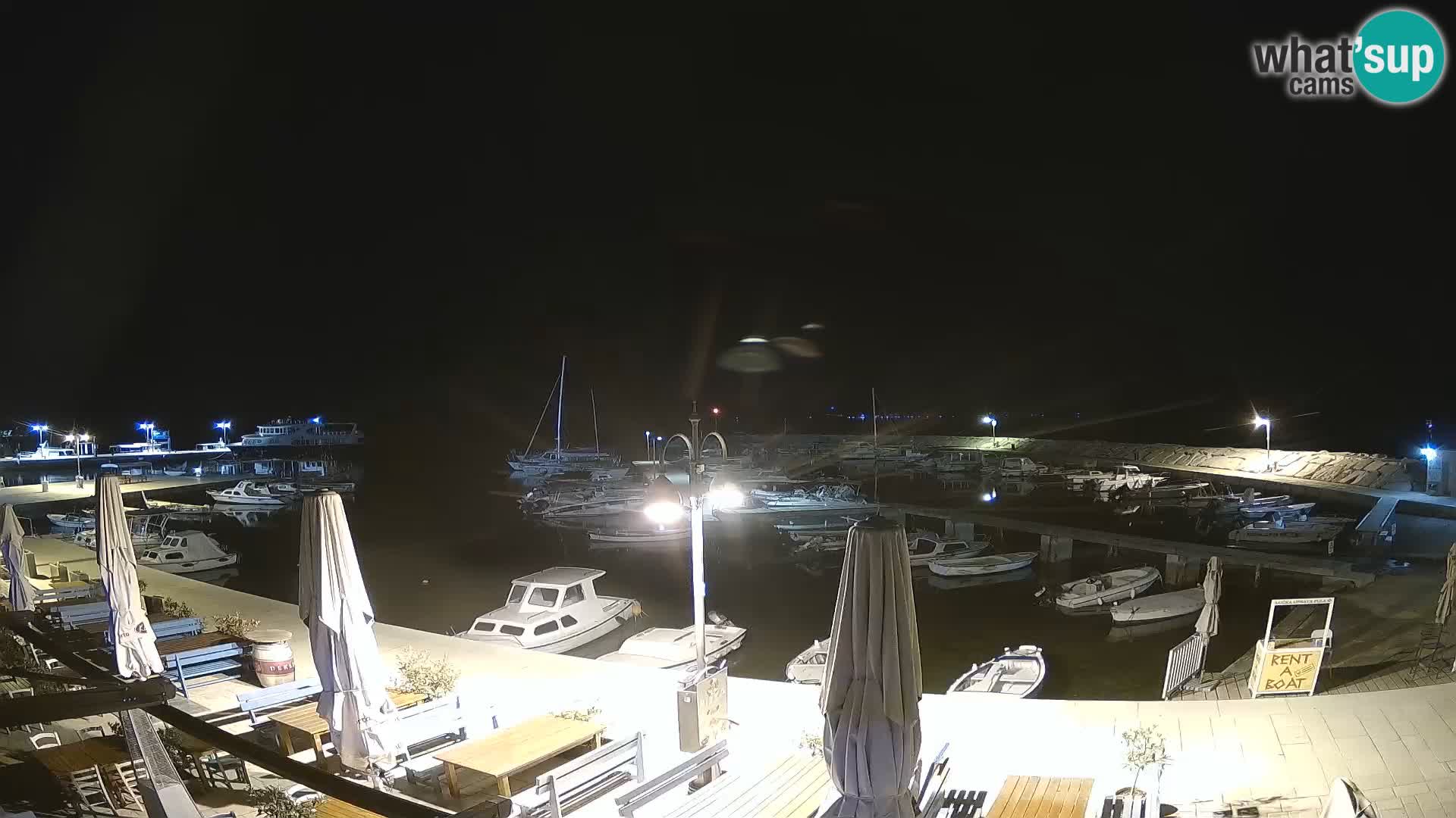 Fažana webcam Riva und Stadthafen – Istrien