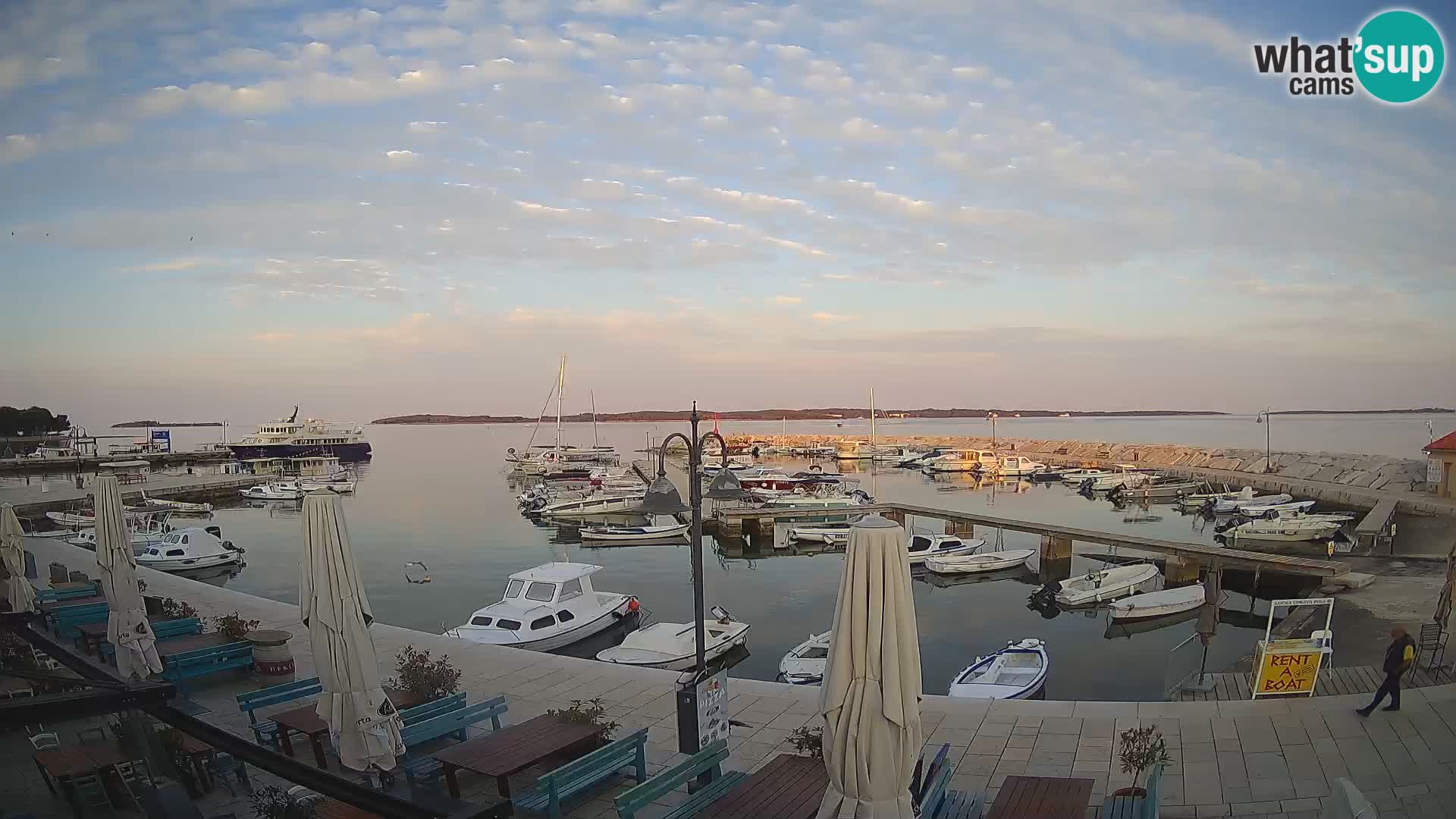 Fažana Livecam riva et marina de la ville – Istrie
