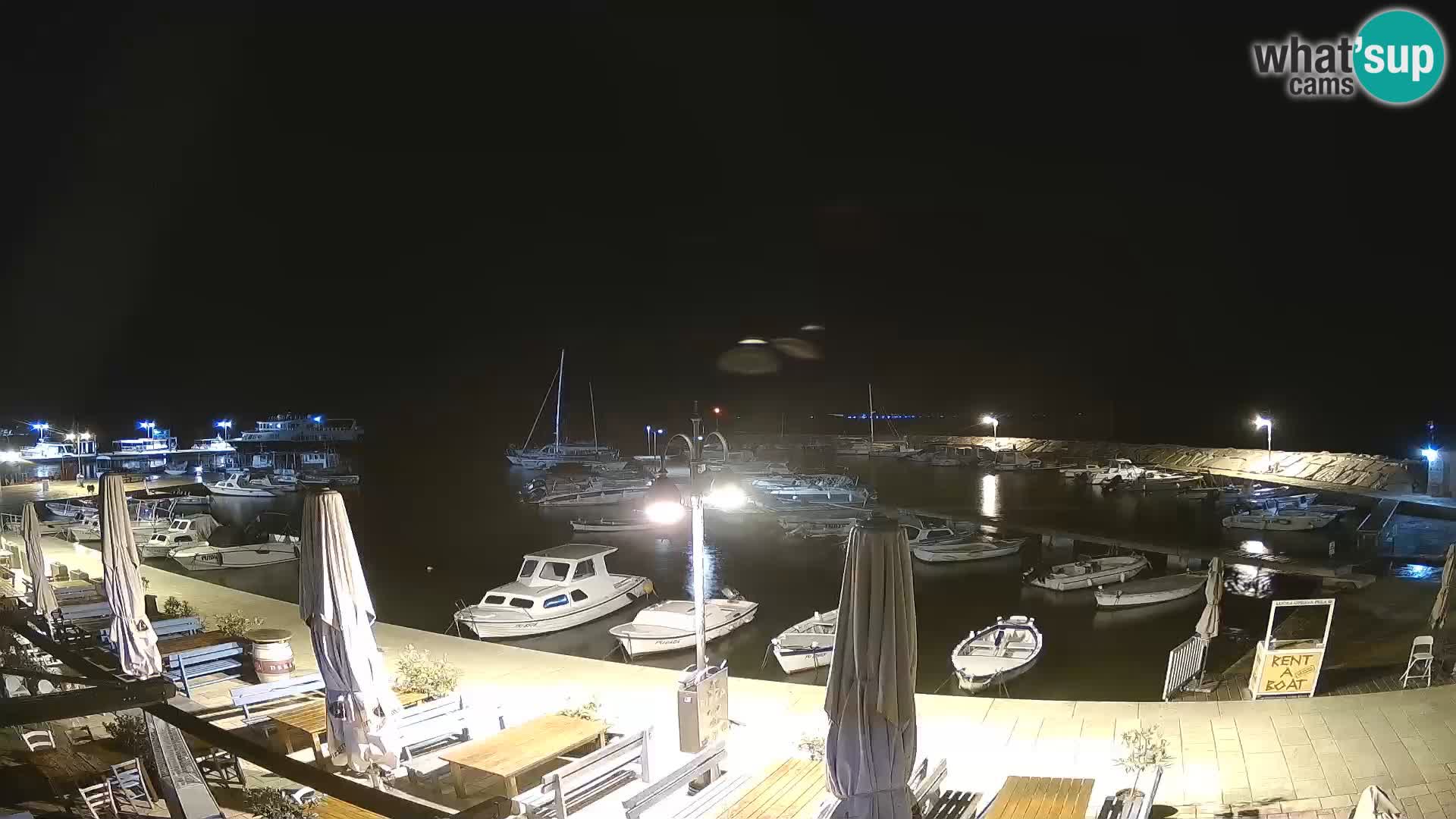 Fažana Livecam riva et marina de la ville – Istrie
