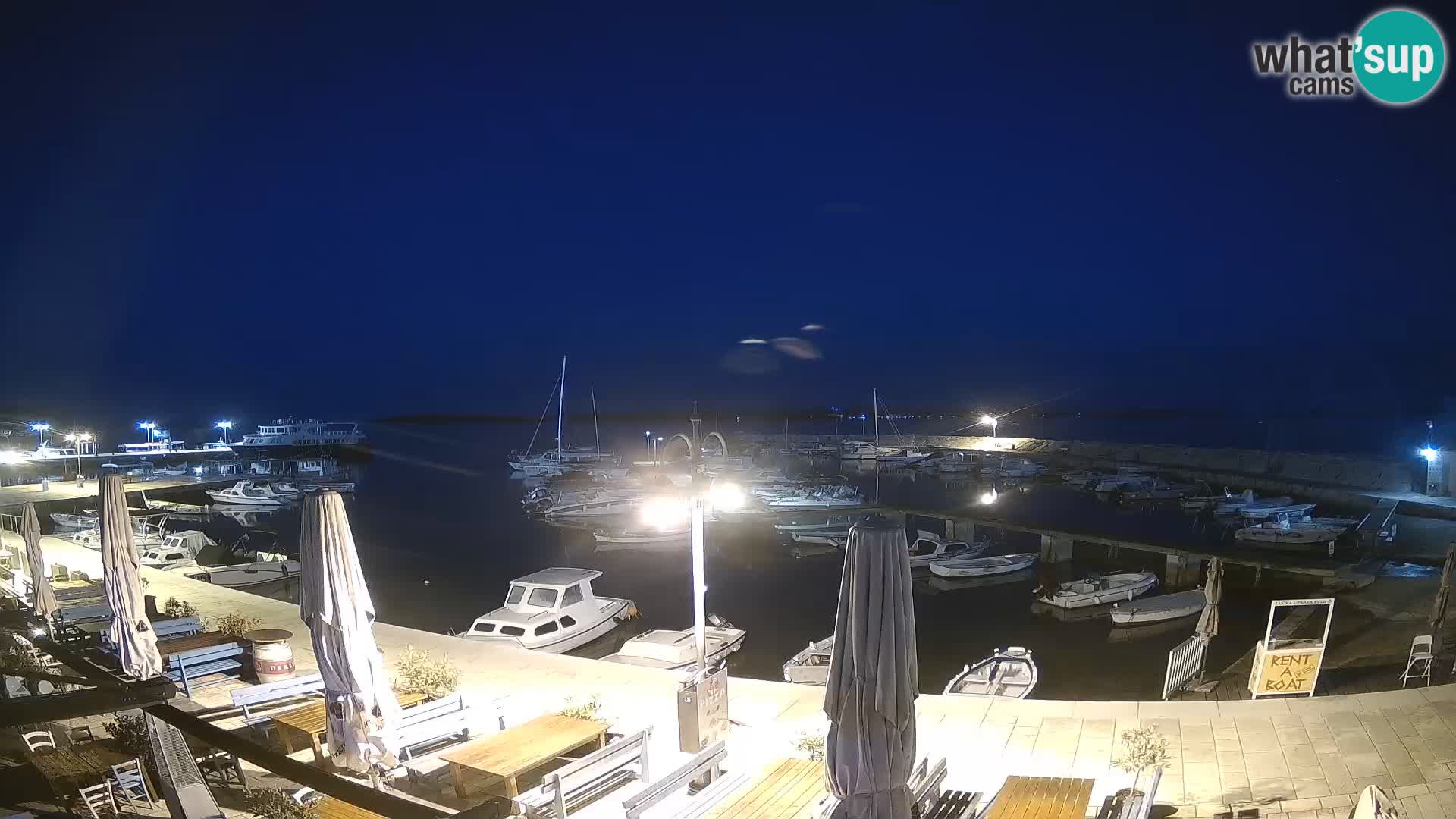 Fažana webcam Riva und Stadthafen – Istrien