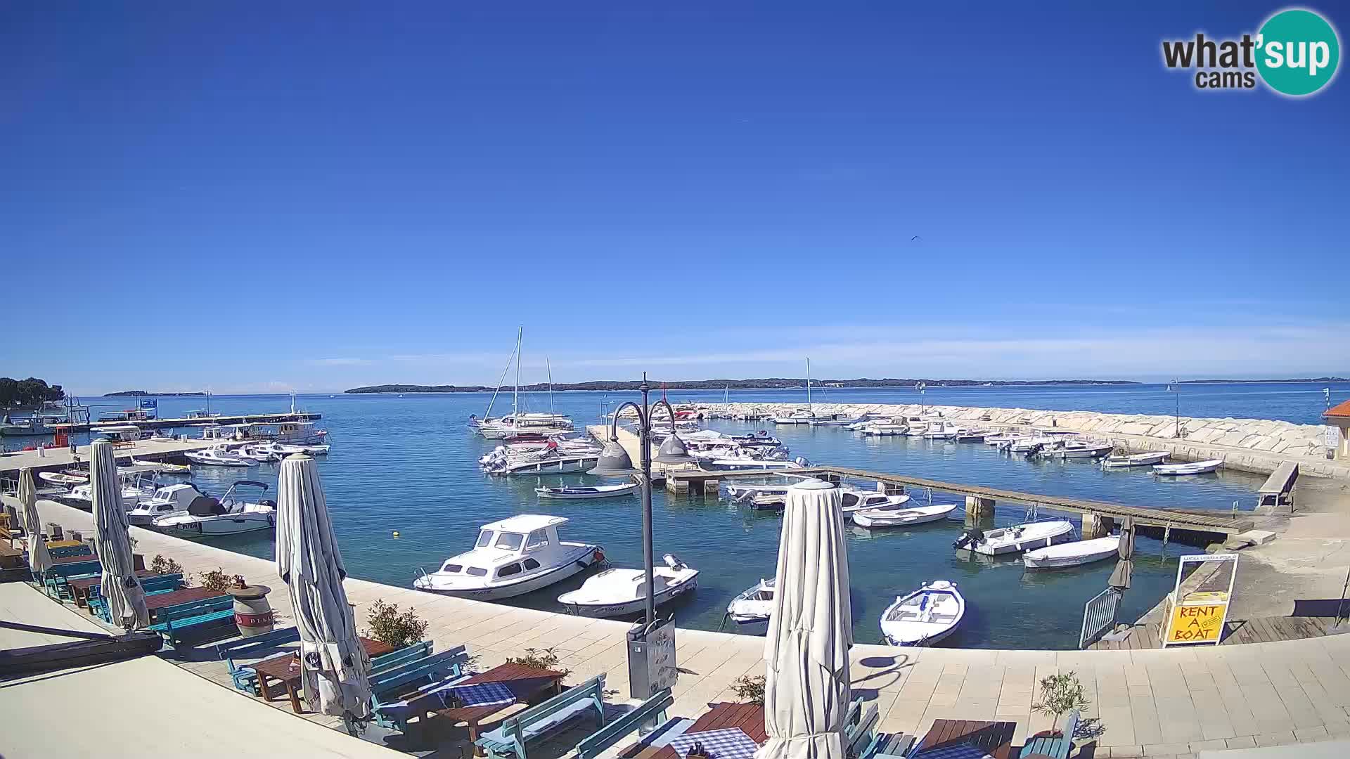 Fažana Livecam riva et marina de la ville – Istrie