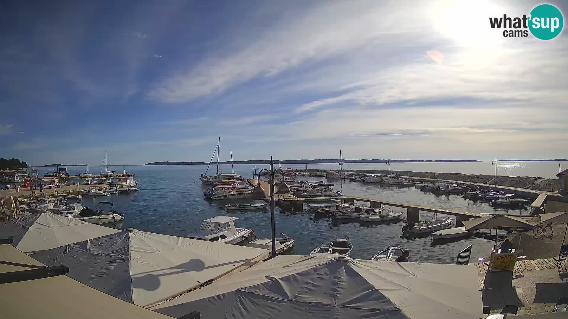 Fažana webcam Riva und Stadthafen – Istrien