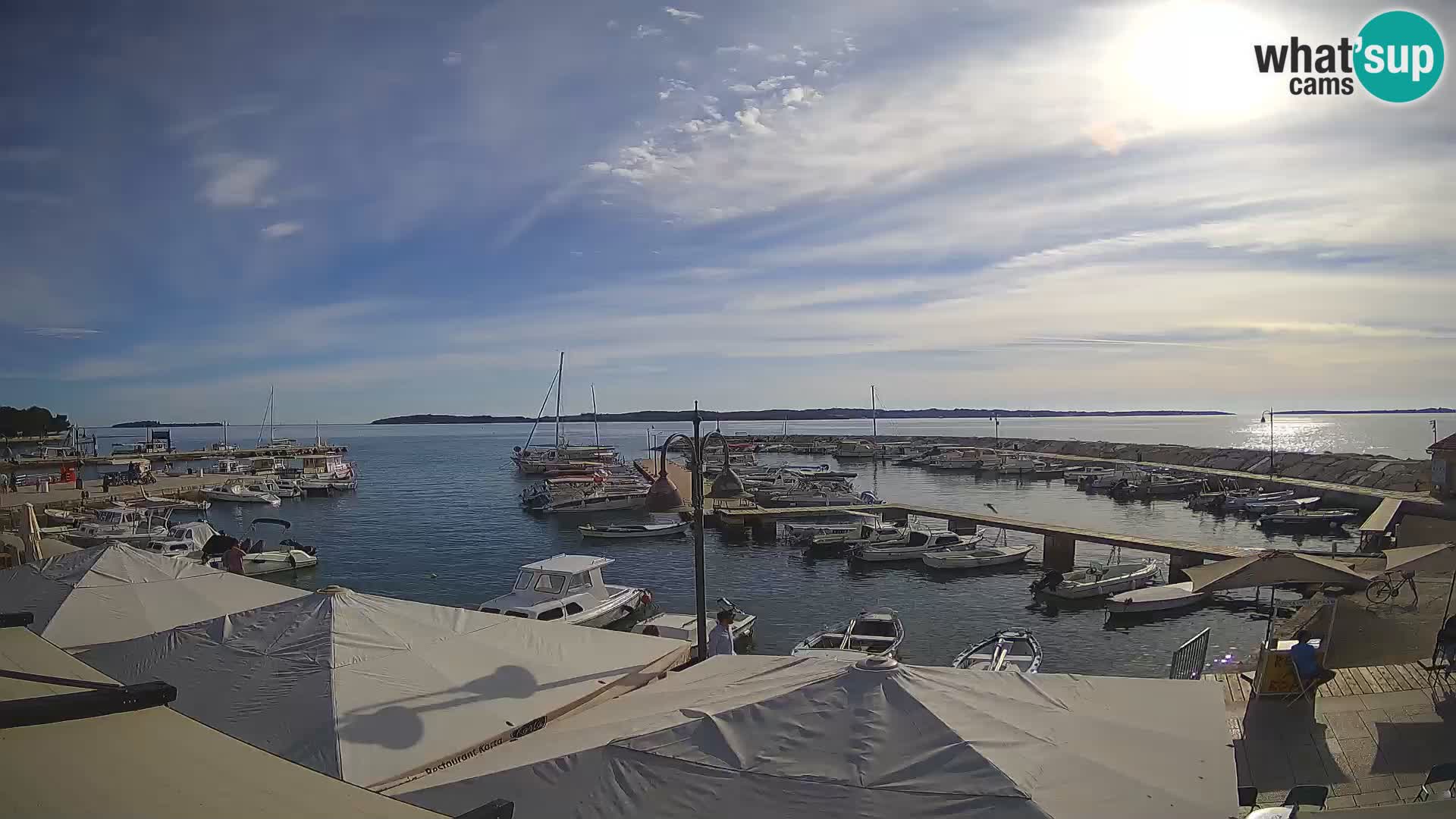 Fažana web kamera riva i gradska marina – Istra