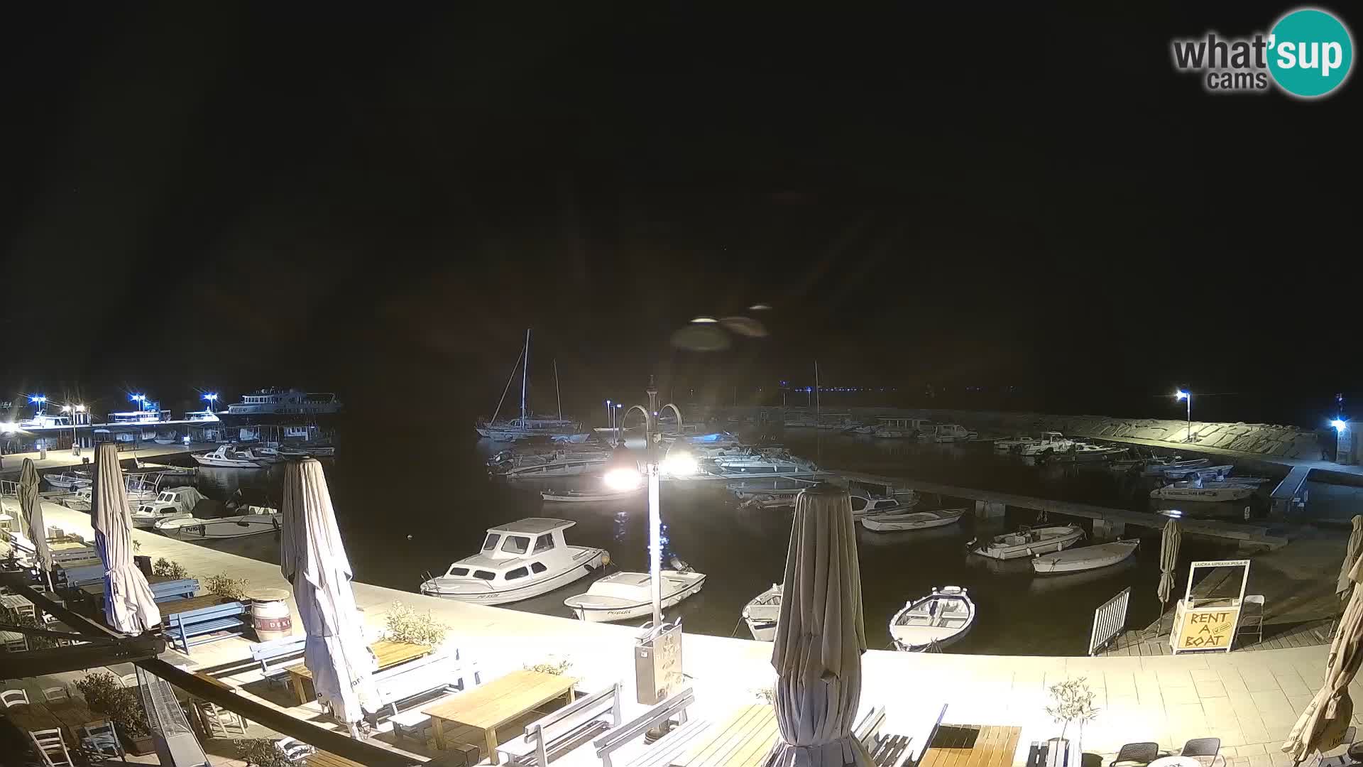 Fažana web kamera riva i gradska marina – Istra