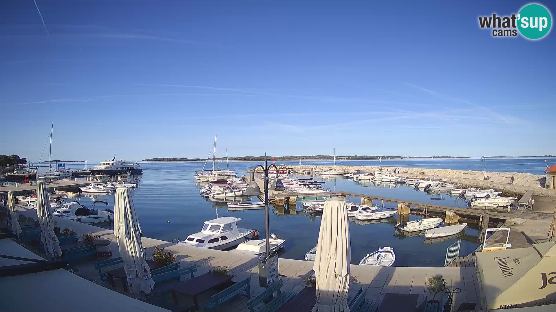 Fažana Livecam riva et marina de la ville – Istrie