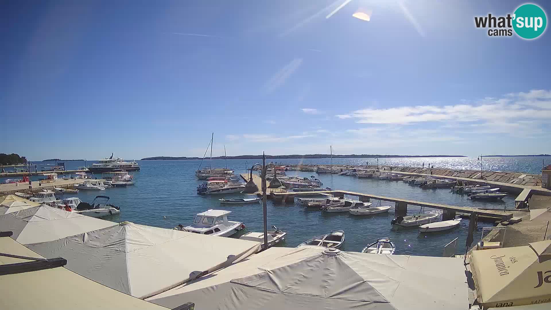 Fažana Livecam riva et marina de la ville – Istrie