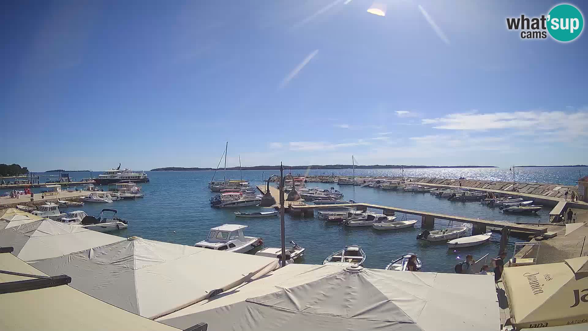 Fažana webcam Riva und Stadthafen – Istrien