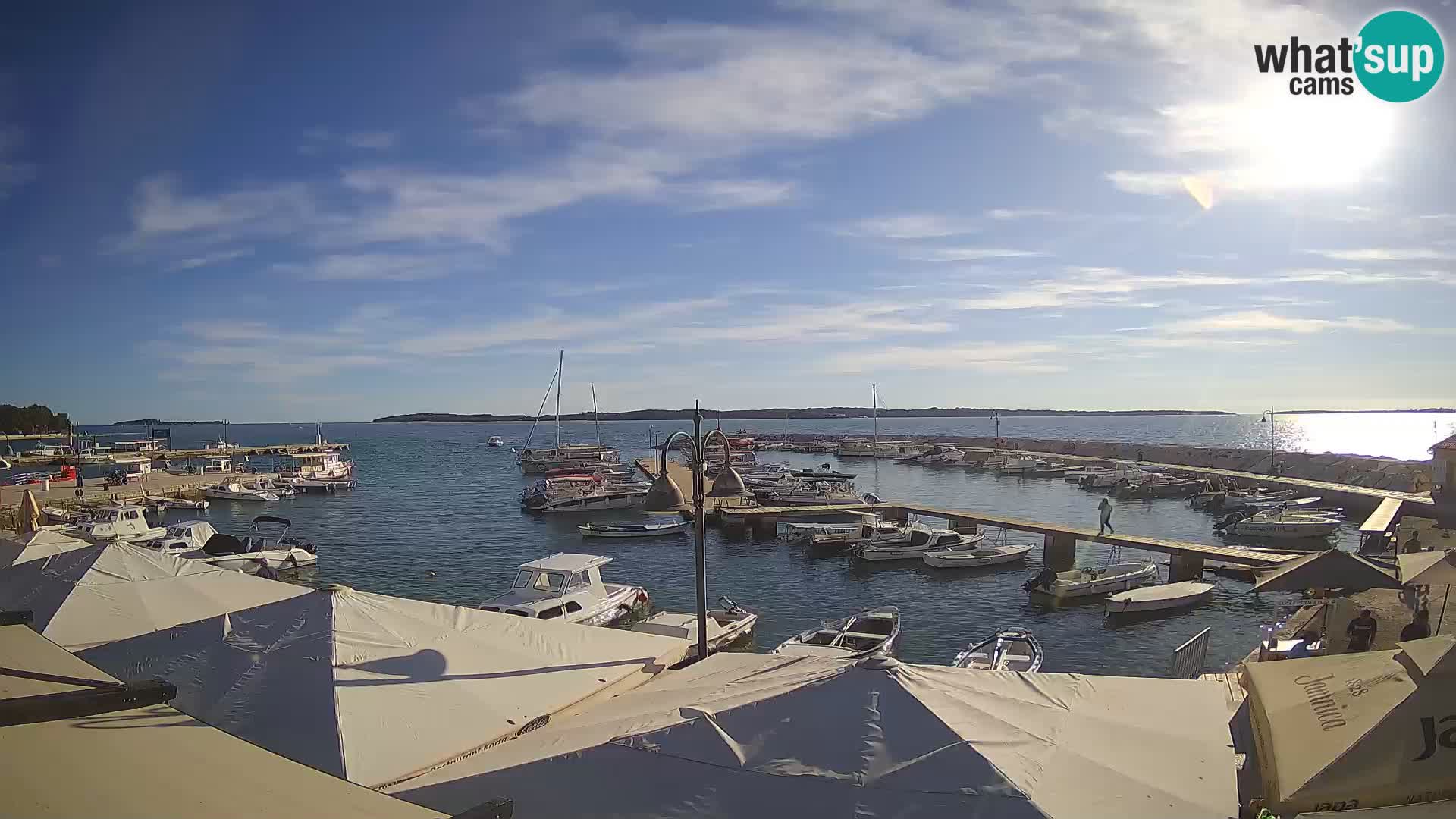 Fažana web kamera riva i gradska marina – Istra