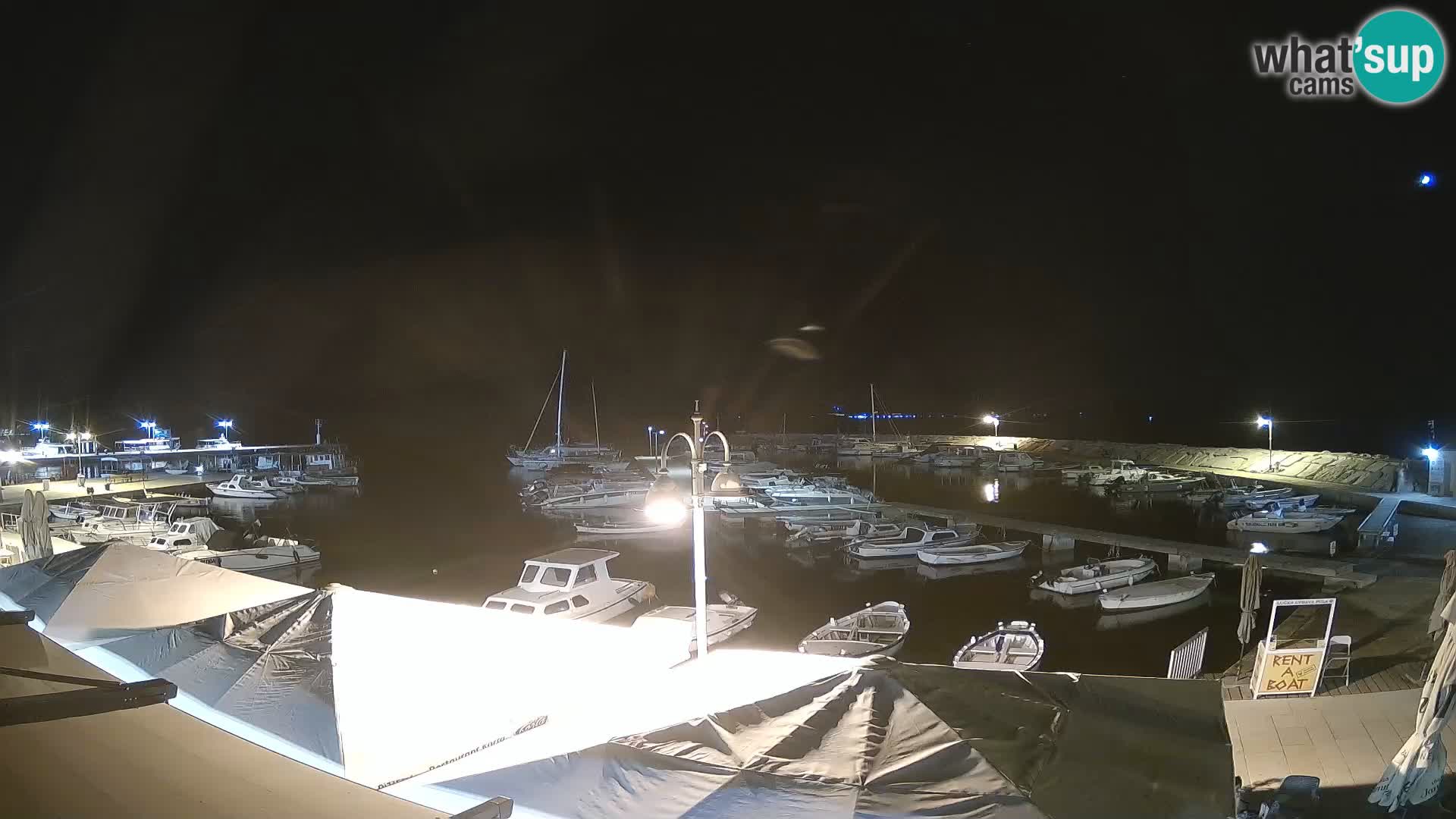 Fažana webcam Riva und Stadthafen – Istrien