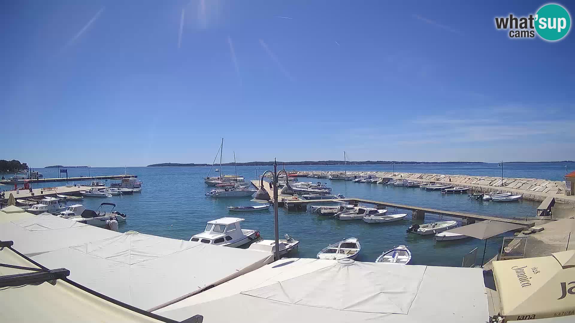 Fažana Livecam riva et marina de la ville – Istrie
