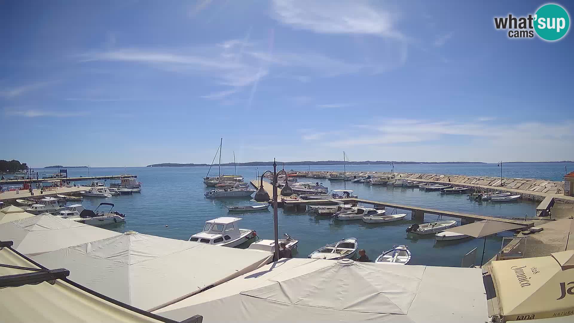 Fažana webcam Riva und Stadthafen – Istrien
