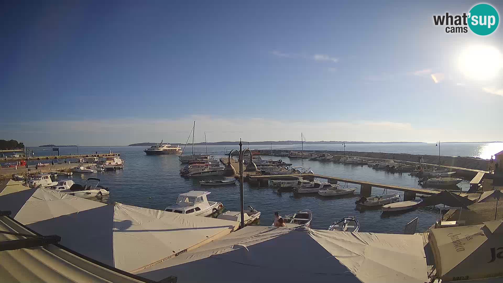 Fažana Livecam riva et marina de la ville – Istrie