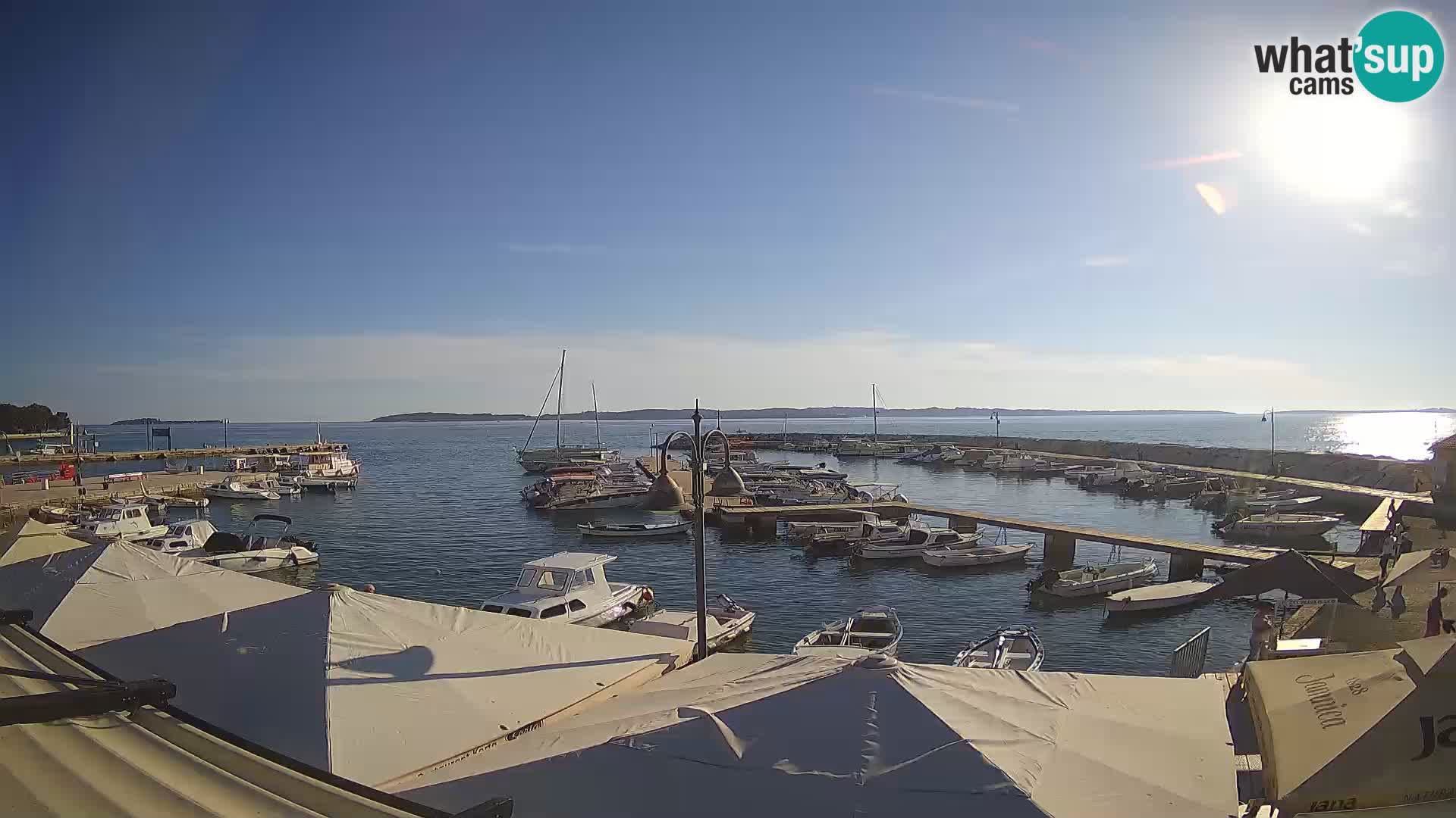 Fažana Livecam riva et marina de la ville – Istrie