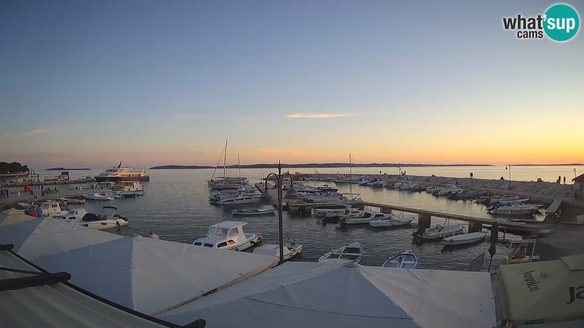 Fažana Livecam riva et marina de la ville – Istrie
