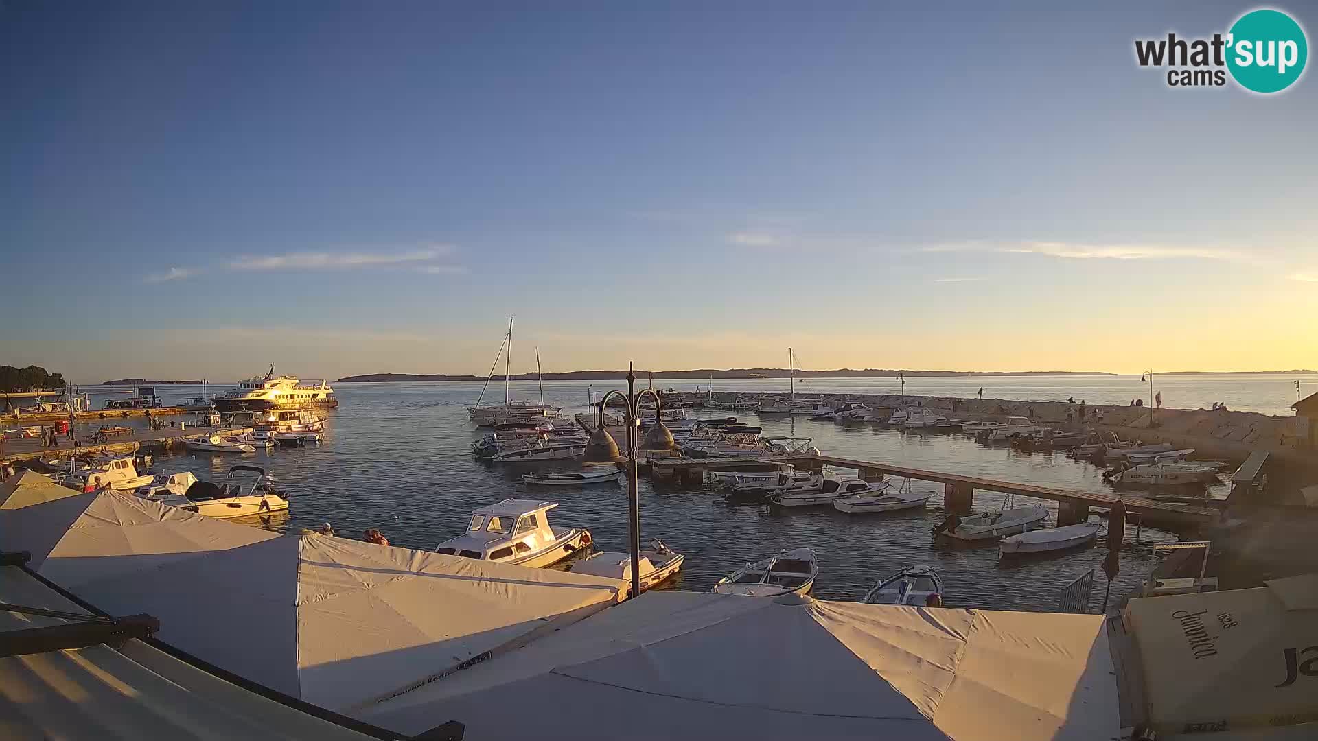 Fažana Livecam riva et marina de la ville – Istrie