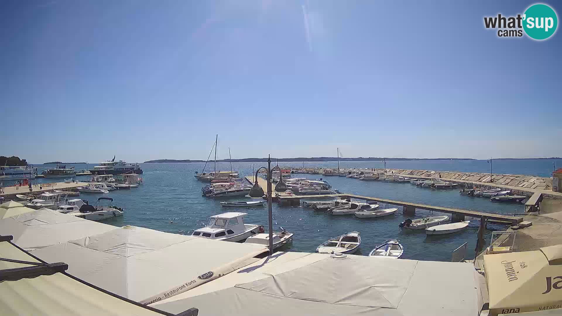 Fažana Livecam riva et marina de la ville – Istrie