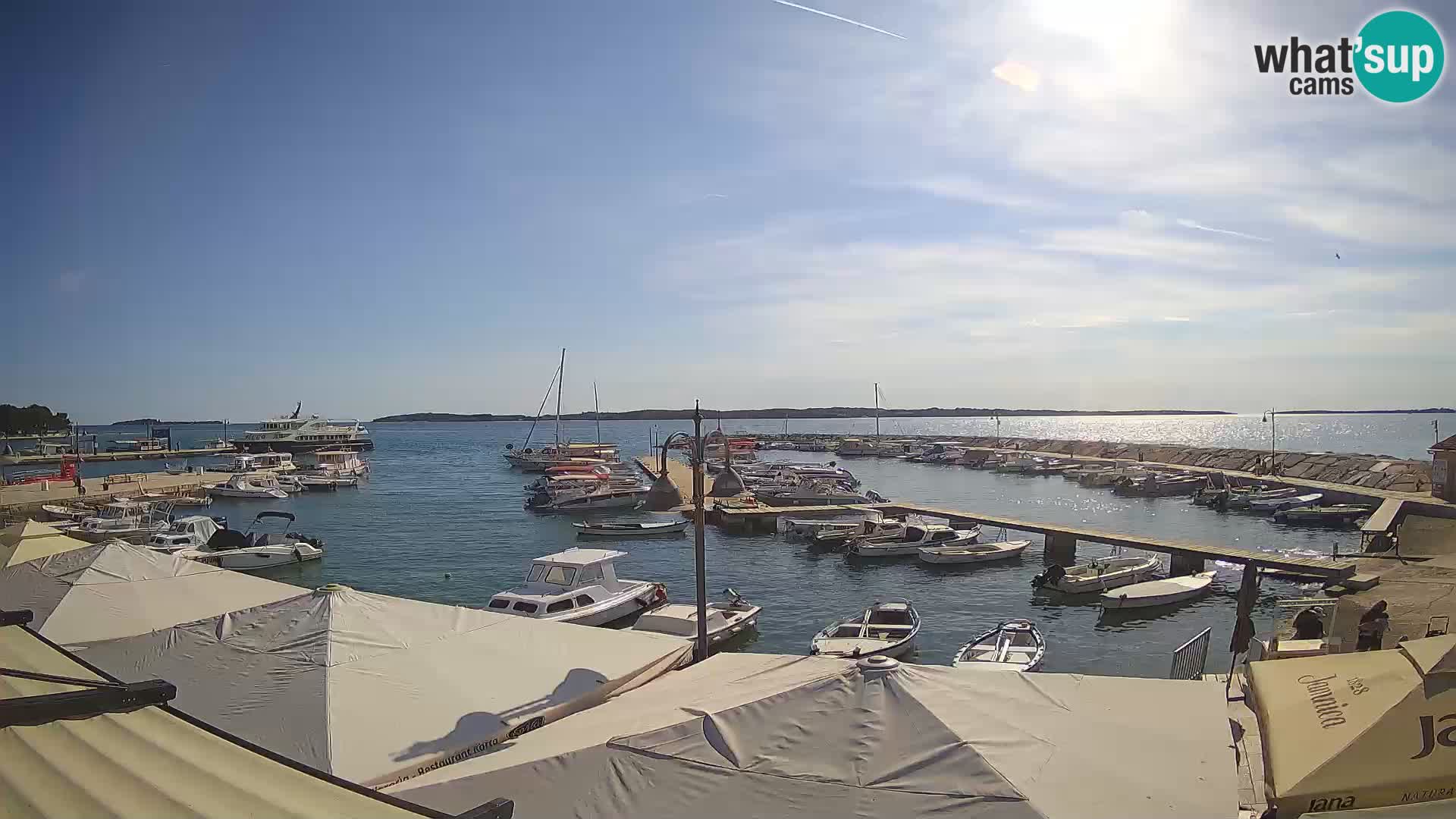 Fažana webcam Riva und Stadthafen – Istrien
