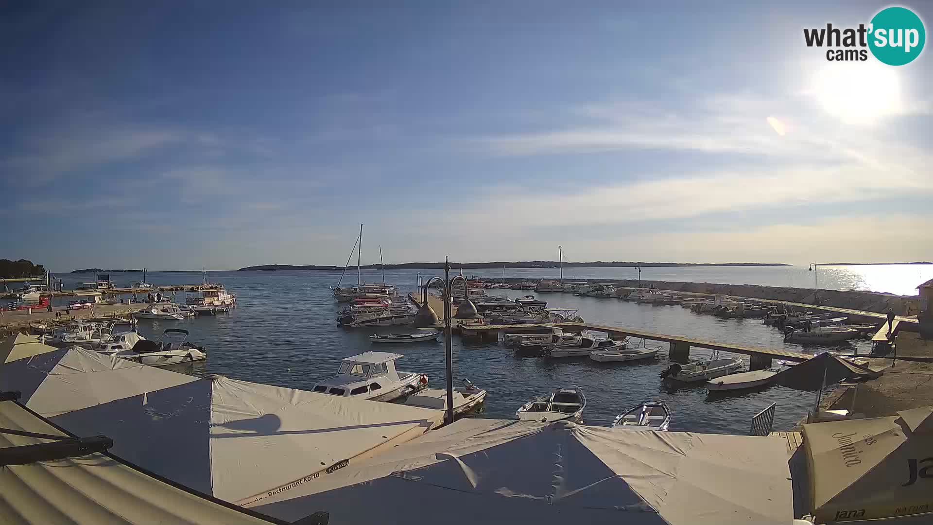 Fažana Livecam riva et marina de la ville – Istrie