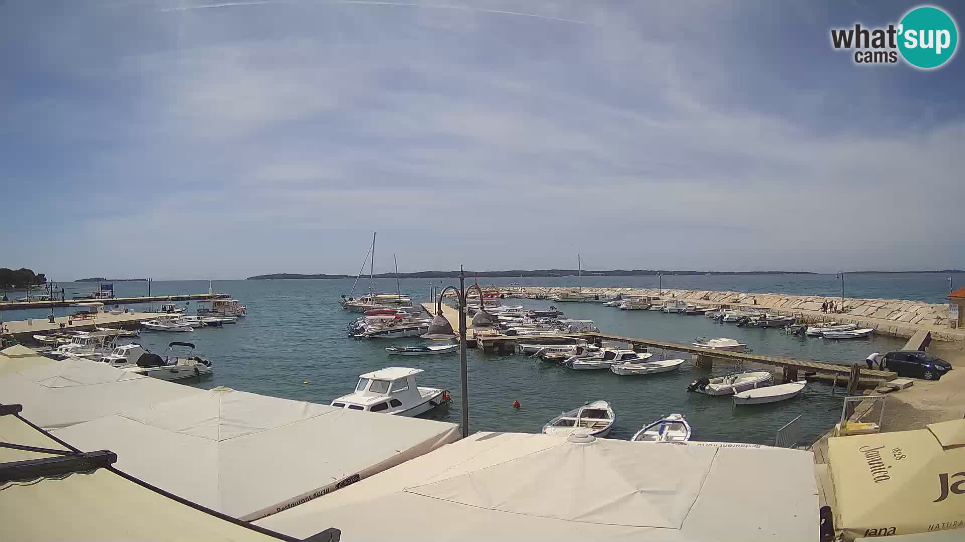 Fažana Livecam riva et marina de la ville – Istrie