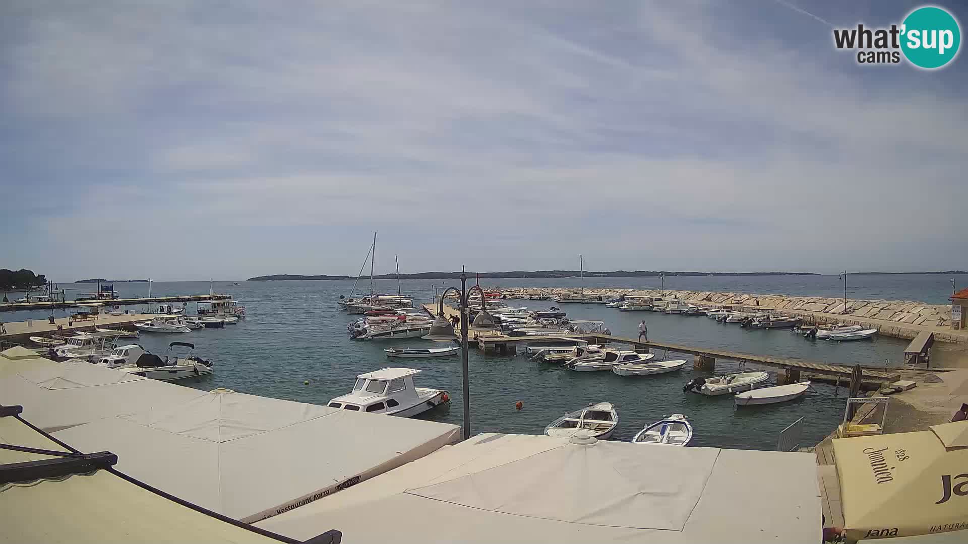 Fažana webcam Riva und Stadthafen – Istrien