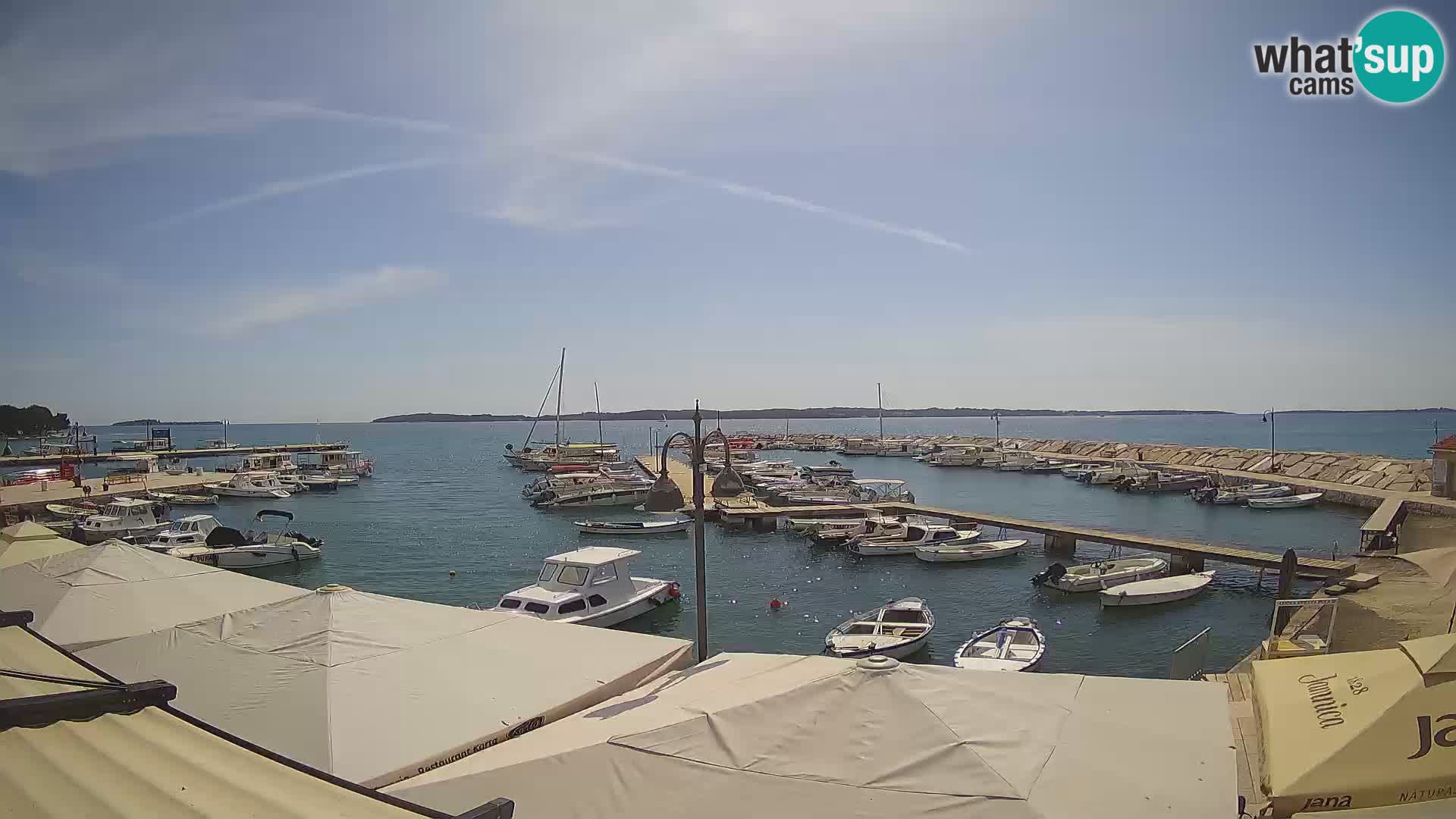 Fažana Livecam riva et marina de la ville – Istrie