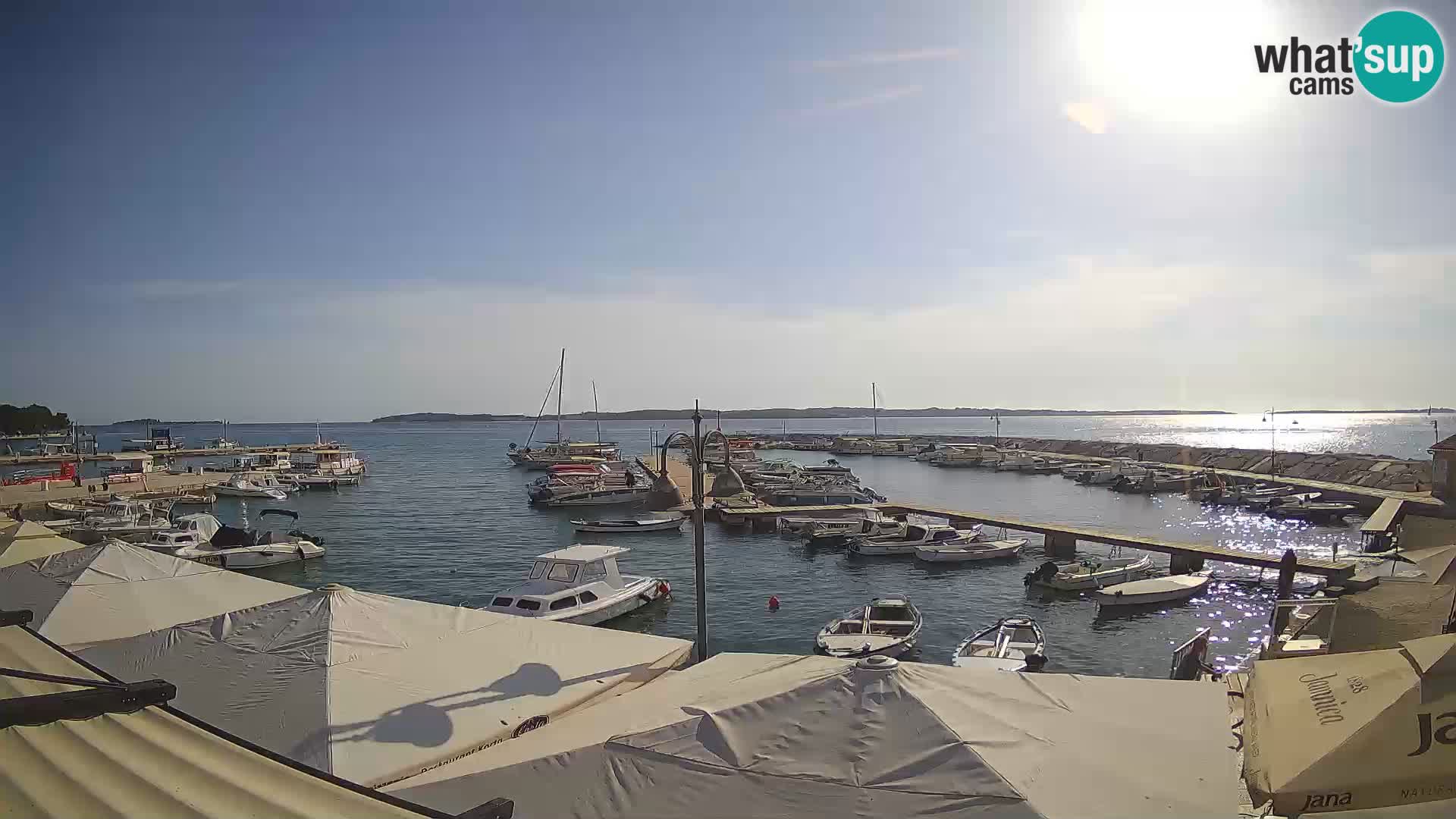 Fažana webcam Riva und Stadthafen – Istrien