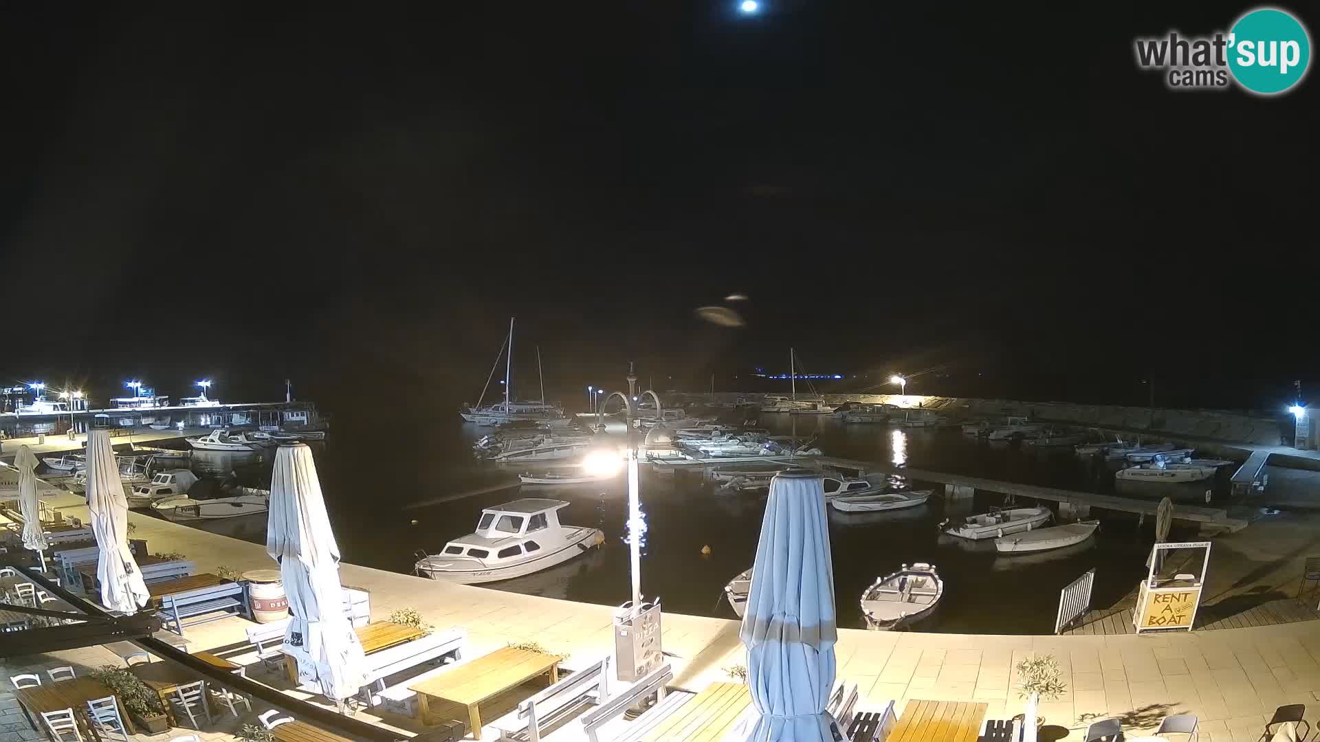 Fažana webcam Riva und Stadthafen – Istrien
