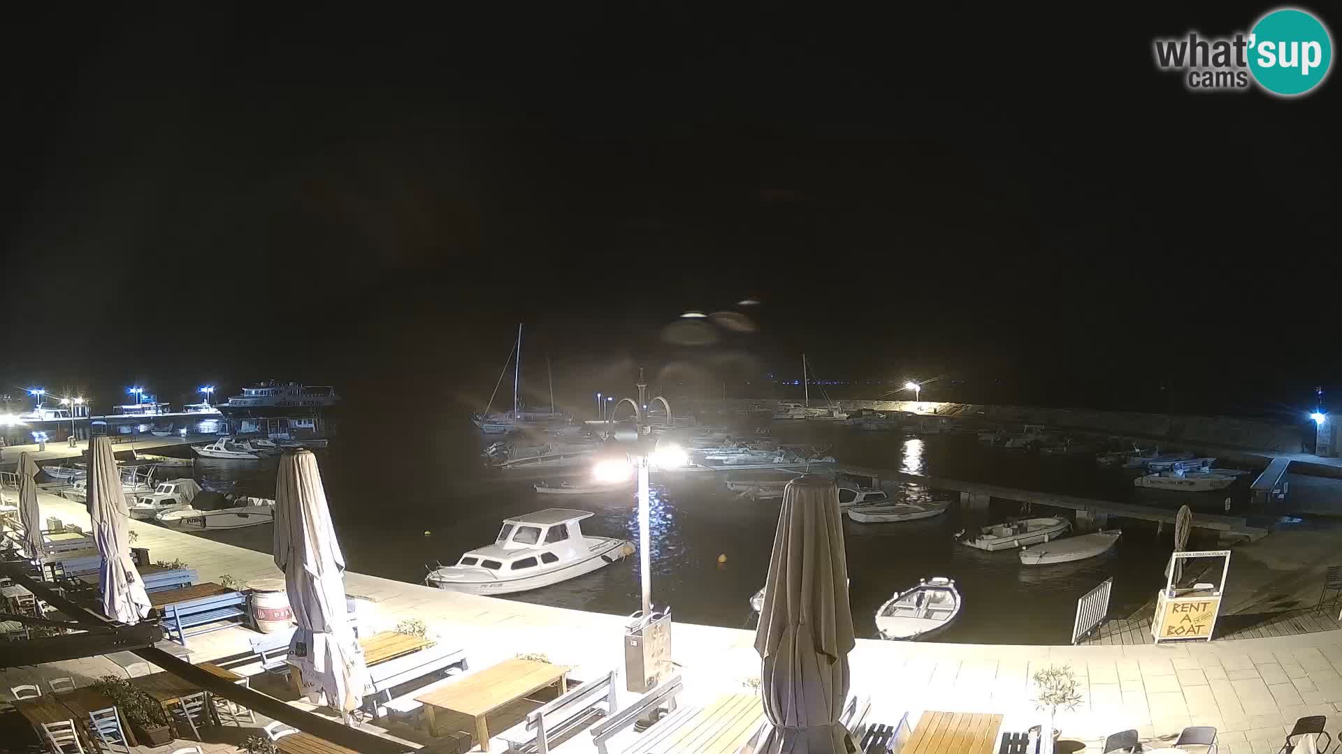 Fažana Livecam riva et marina de la ville – Istrie