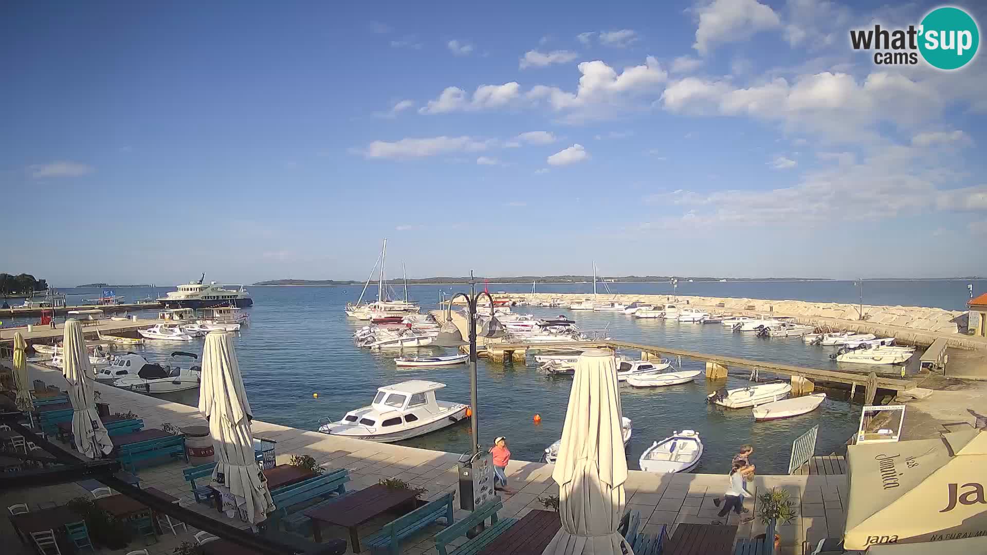 Fažana web kamera riva i gradska marina – Istra