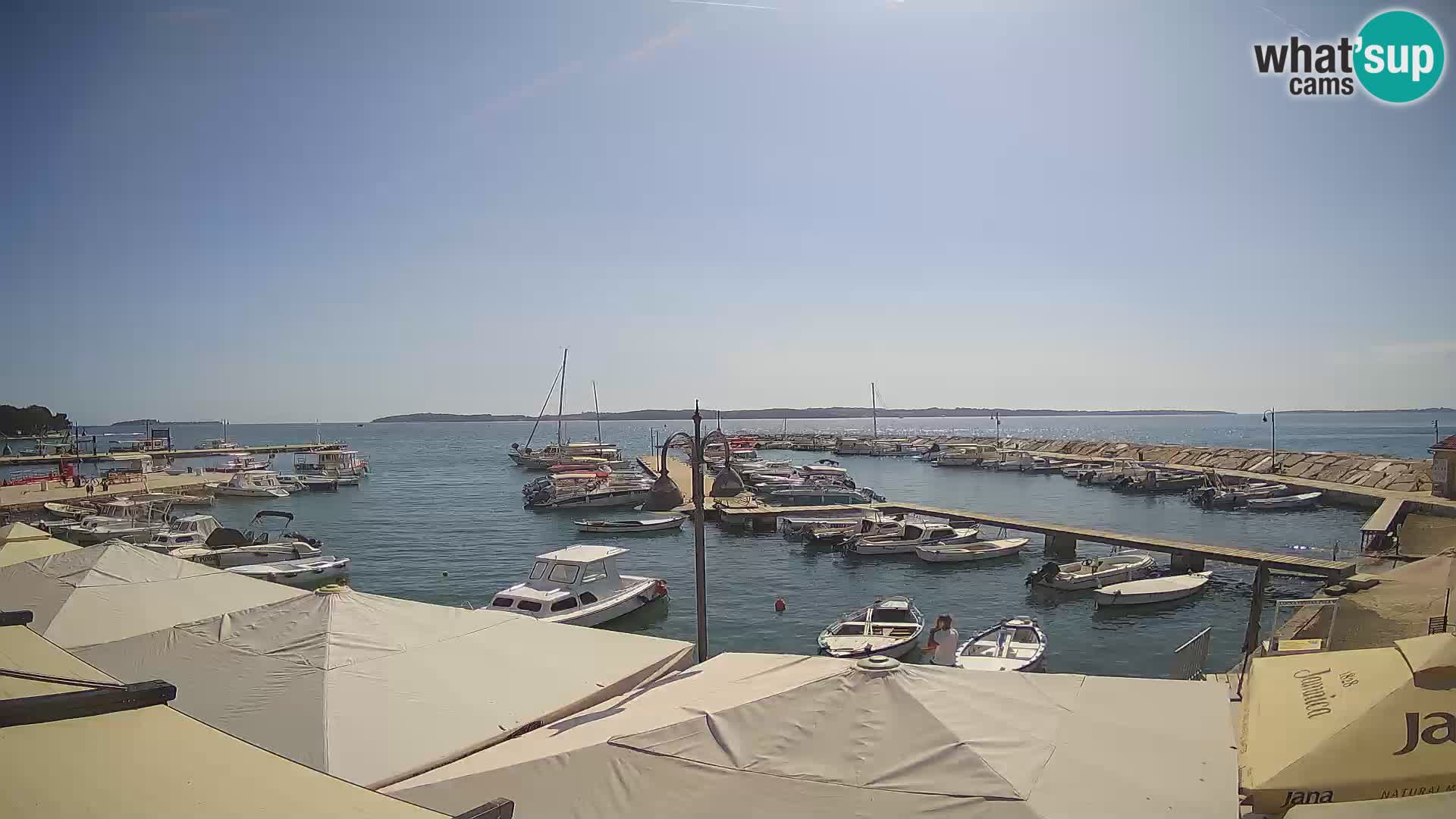 Fažana Livecam riva et marina de la ville – Istrie