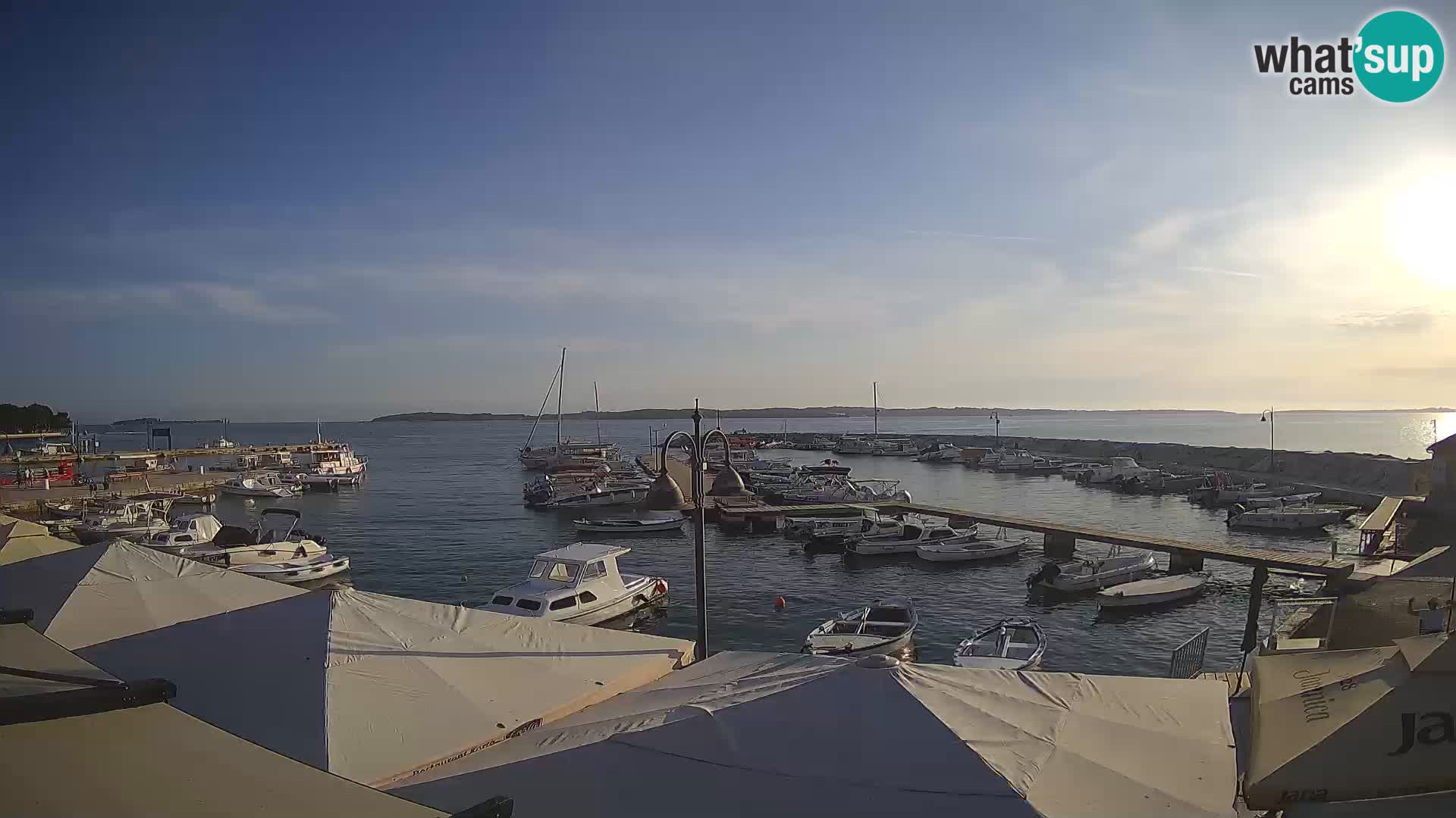 Fažana web kamera riva i gradska marina – Istra